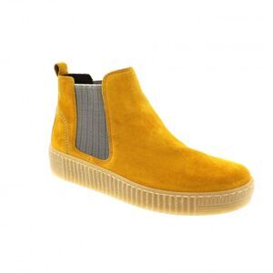 GABOR 5.5 Lourdes Suede leather Yellow Chelsea boot Slip On boot Bootie